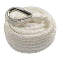 Ligne d'amarrage blanche avec épissure 16 mm x 11 m