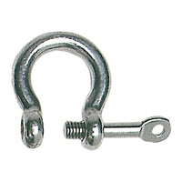 Manille mod. lyre à axe imperdable AISI 316 8 mm (lot de 10)