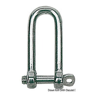 Grillete largo AISI 316 6 mm (paquete de 10)