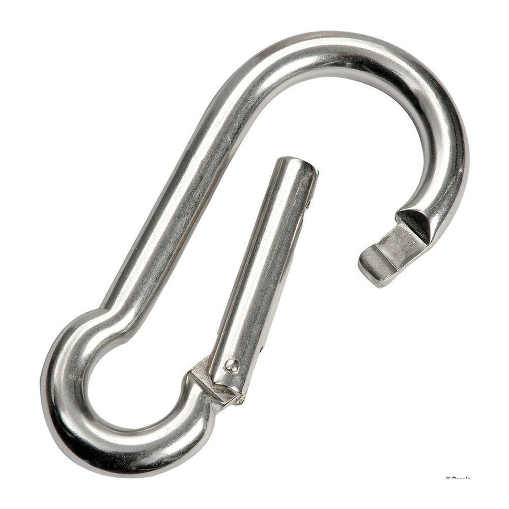 Carabiner hook with flush closure AISI 316 5 mm (pack of 10) - foto originale Osculati Srl