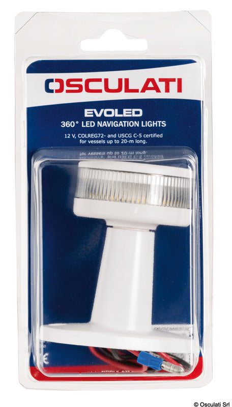 Evoled 360° mooring light black plastic body - foto originale Osculati Srl