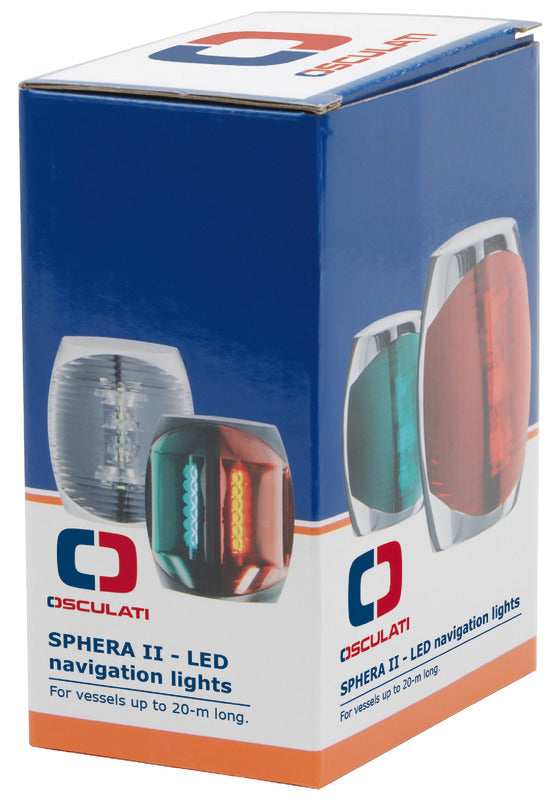 Sphera II navigation light 225° white body - foto originale Osculati Srl