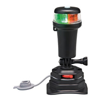 Luce di via bicolore rossa/verde base snodo swivel