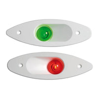 Luz de navegación empotrable ABS verde/blanco