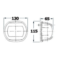 Lanterna Maxi 20 AISI 316 135° vit 24V