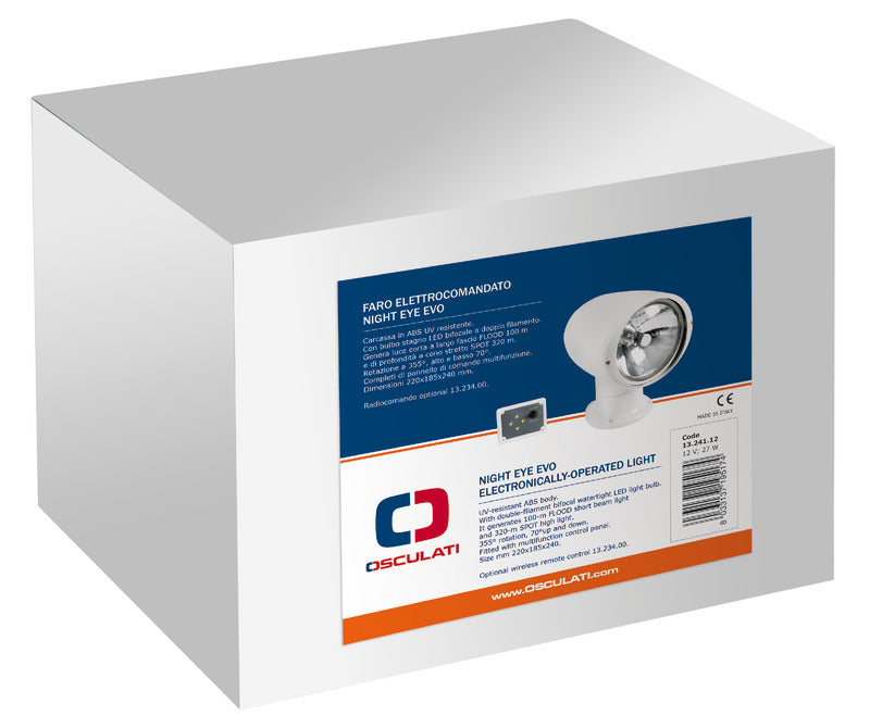 Night Eye Evo electronically-operated light 12V - foto originale Osculati Srl