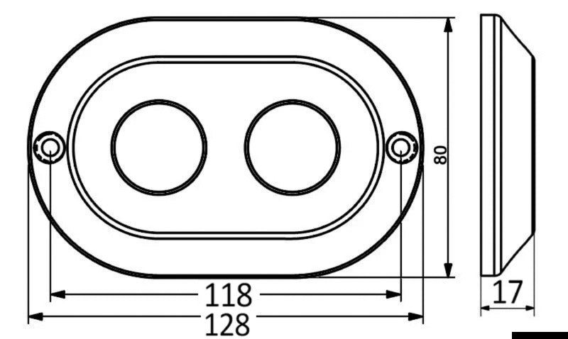 Underwater LED light white 120 W - foto originale Osculati Srl