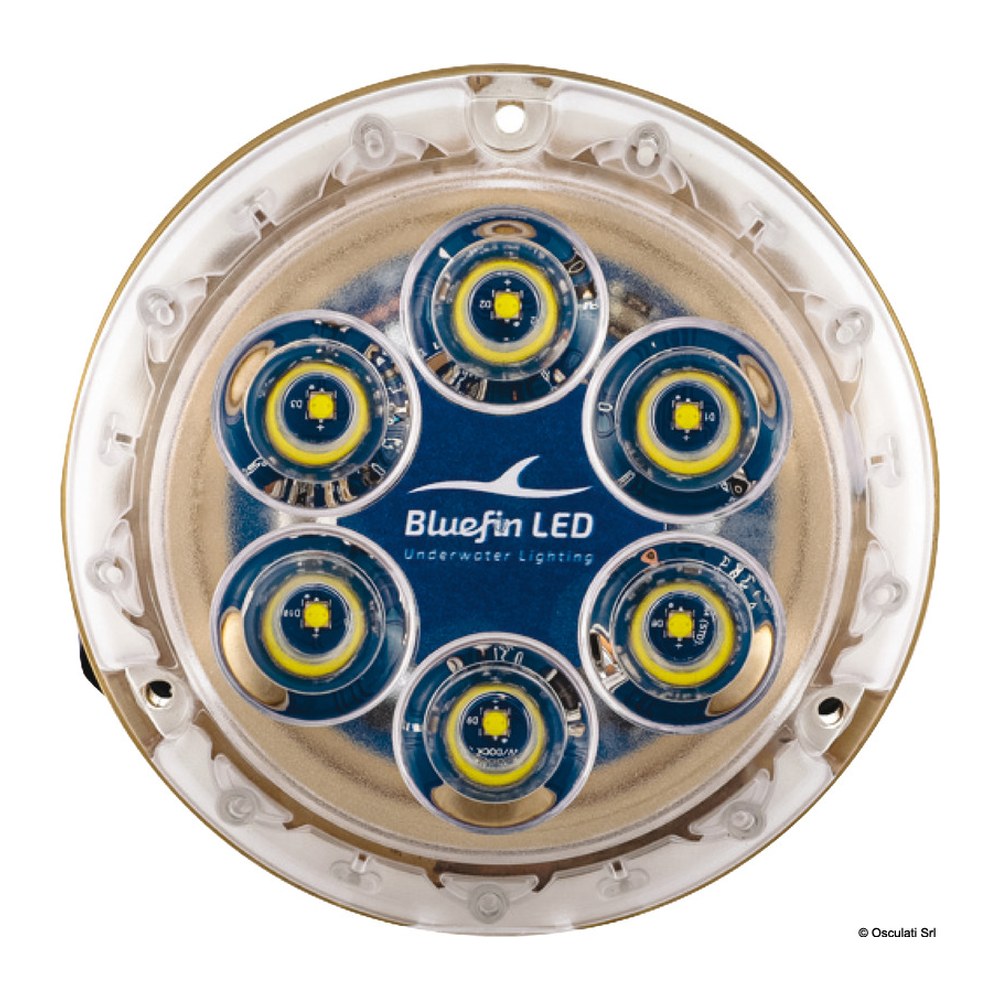 PIRANHA P6 NITRO LED underwater light bleu 24V - foto originale Osculati Srl