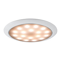 Plafonnier LED sans encastrement Day/Night blanc/inox