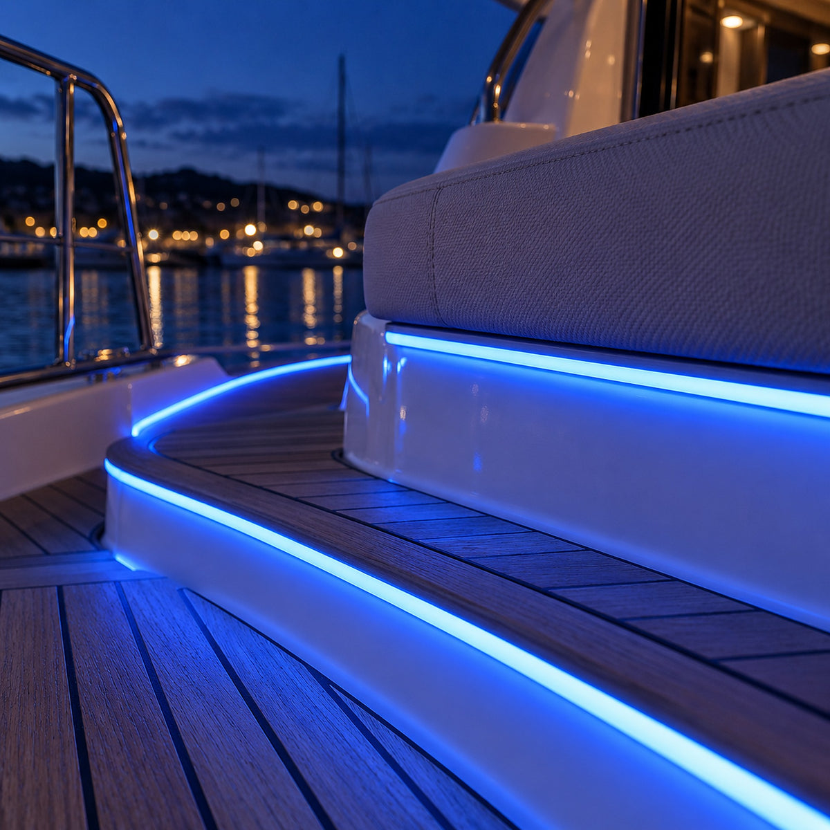 Neon Light flexible LED strip 24V blue 12W - in use