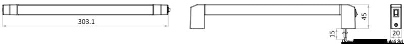 Slash 325° adjustable LED ceiling light 12 V - foto originale Osculati Srl