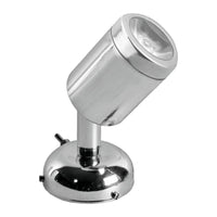 Foco articulado inox polido 1 x 3 W HD