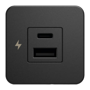 SCANSTRUT Tile dual USB port A+C black - foto originale Osculati Srl