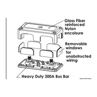 Bus-Bar Heavy Duty plint 2 x 10 mm