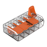 WAGO kopplingsklämma 5-ledare 4 mm2 (25-pack)