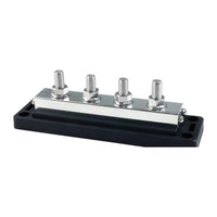 Heavy-Duty Bus Bar Techno met transparant deksel 4x10