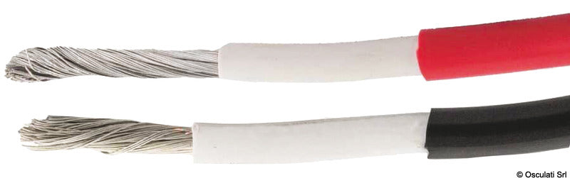 Tin-plated copper battery cable red 25mm (pack of 24) - foto originale Osculati Srl