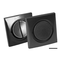 Batsystem dubbele schakelaar 10 A mat zwart/zwart