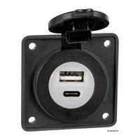 BERKER dubbele USB A+C-aansluiting 3+3A