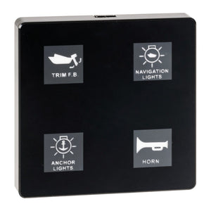 Electric touch panel 4 switches - foto originale Osculati Srl