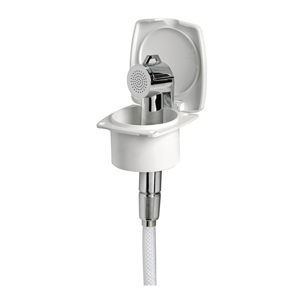 New Edge white shower PVC SS hose 2.5 m - foto originale Osculati Srl