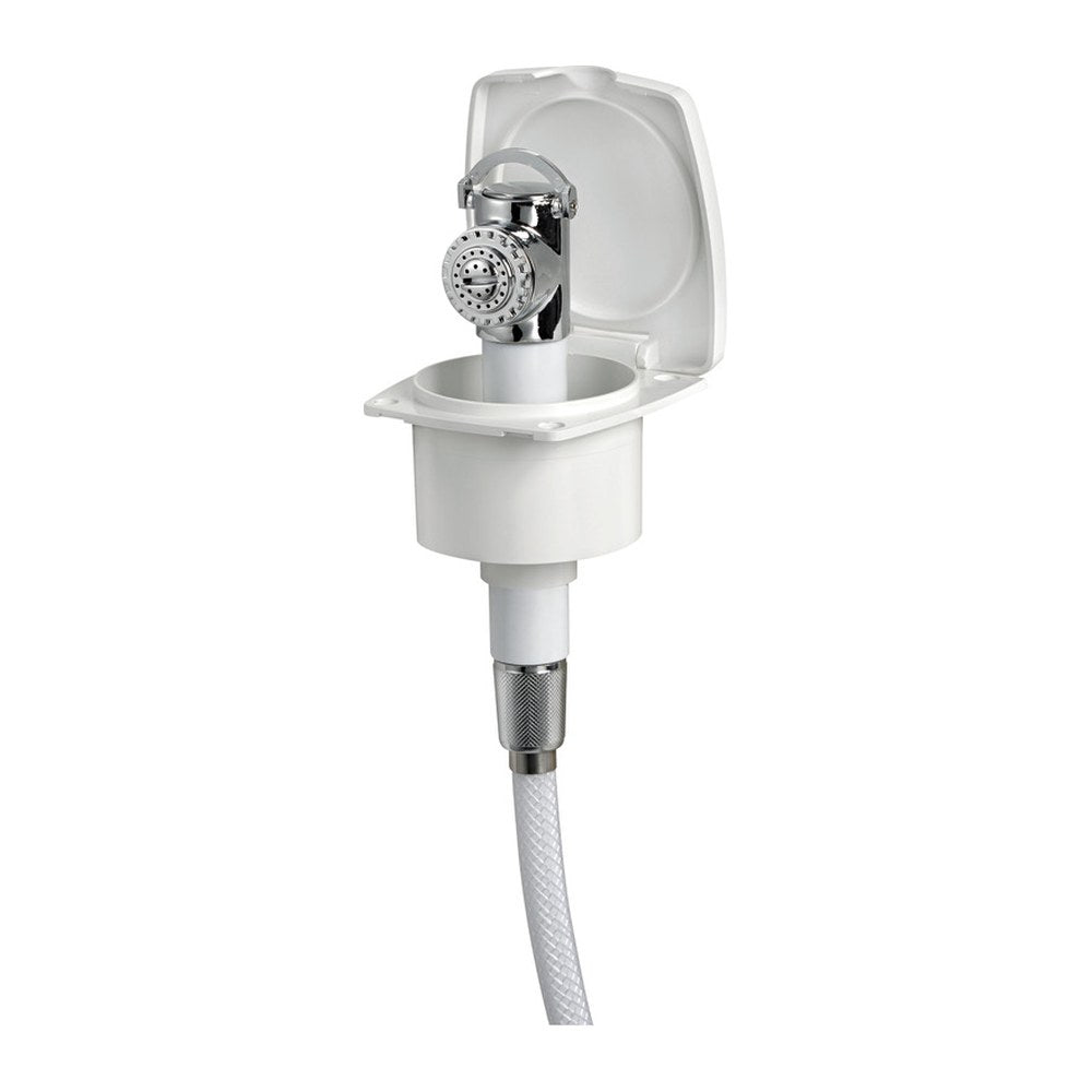 New Edge shower white PVC hose 2.5 m - foto originale Osculati Srl