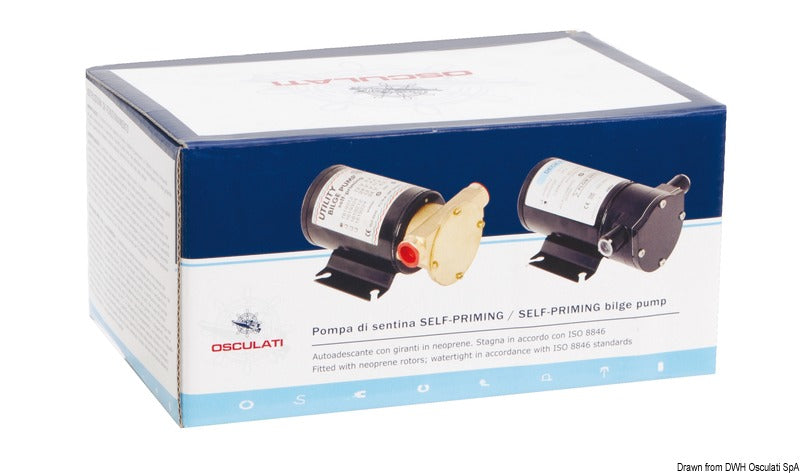 Self-priming bilge pump 12 V 7 A Version B - foto originale Osculati Srl