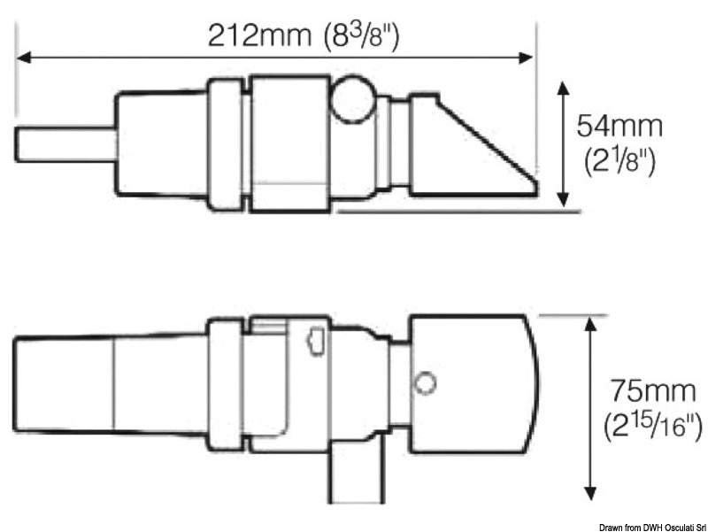 Whale Supersub Smart submers. bilge pump 1100 12V - foto originale Osculati Srl