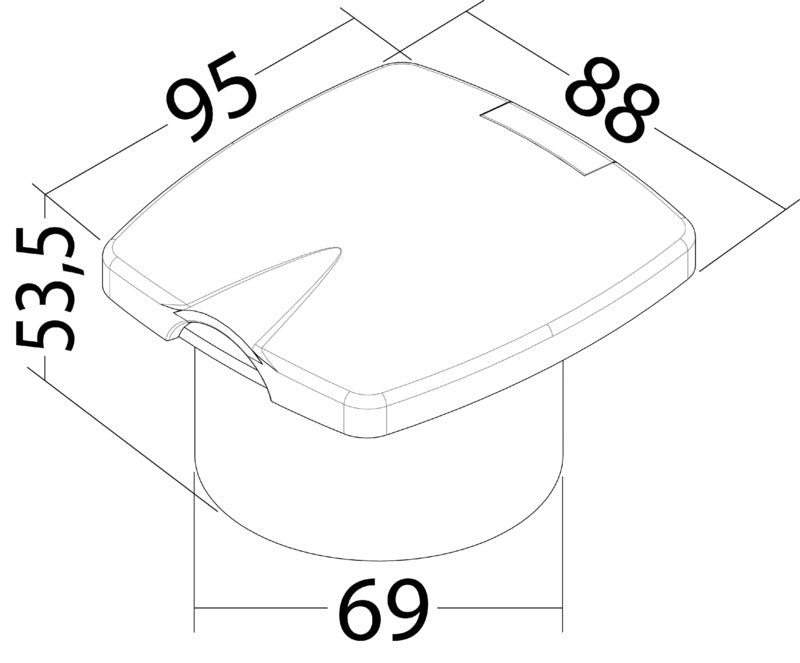 New Edge water plug for deck washing - foto originale Osculati Srl