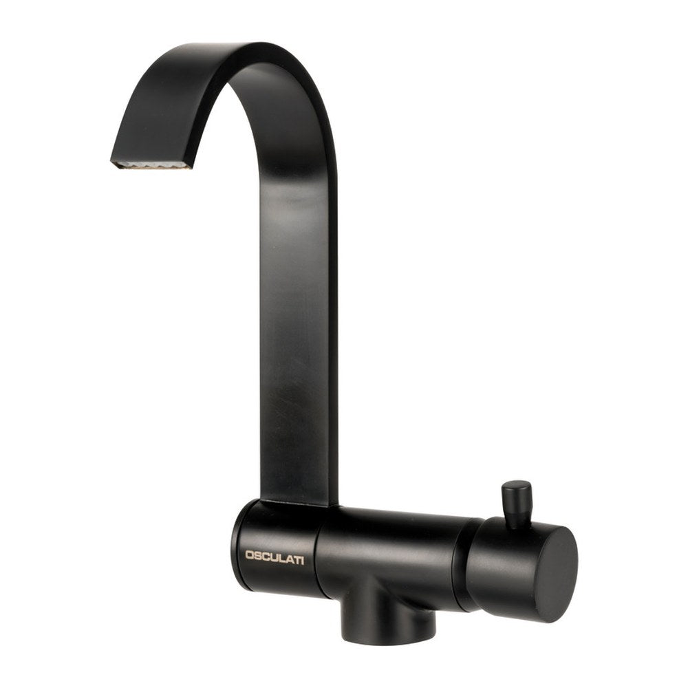 Style black foldable hot/warm water mixer - foto originale Osculati Srl