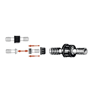 Nylon cylindrical hose fitting 12 mm (pack of 10) - foto originale Osculati Srl