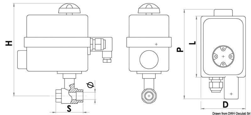 Valve PN40 1"1/2 without control panel - foto originale Osculati Srl