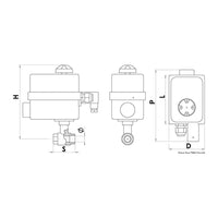 Válvula PN40 1"1/4 c/ painel de controlo