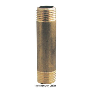 Brass extension sleeve 1" x 150 mm - foto originale Osculati Srl