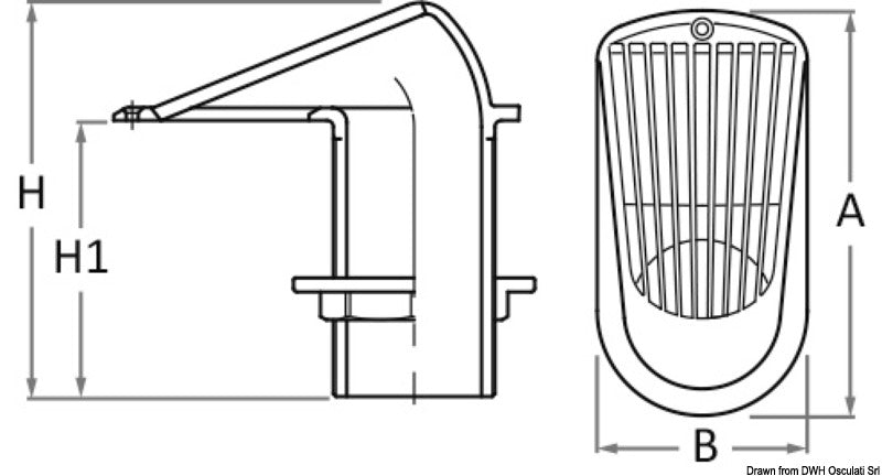 GUIDI Series 2000 bronze thru-hull strainer 1/2" - foto originale Osculati Srl