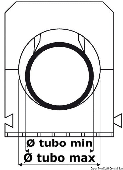 Hose clip 16/23 mm (pack of 50) - foto originale Osculati Srl