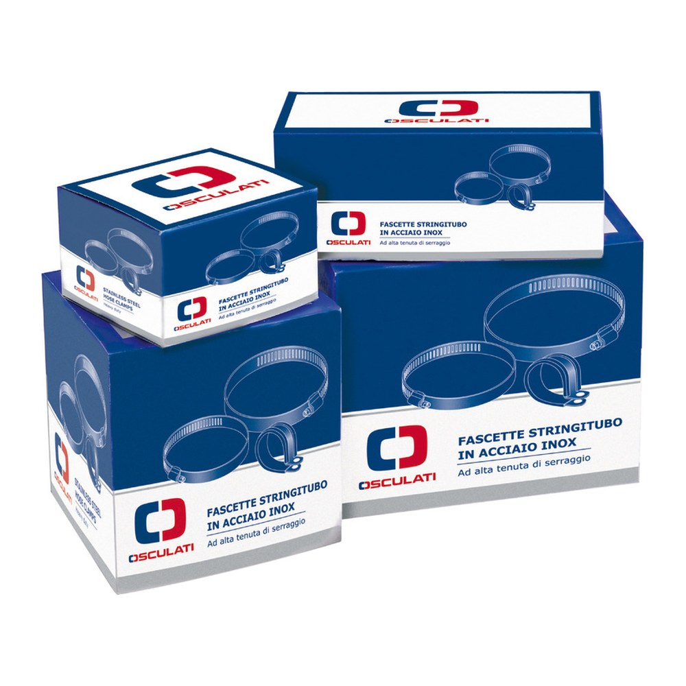 Hose clamp AISI 316 9 x 10-16 mm (pack of 10) - foto originale Osculati Srl