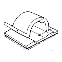 Abrazadera para cable de nylon autoadhesiva 8 x 11 mm (pack de 100)