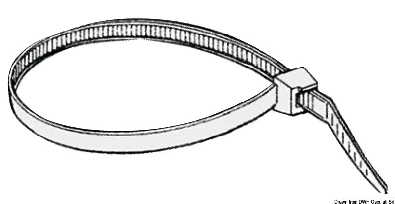 Nylon clamp 285 mm (pack of 100) - foto originale Osculati Srl