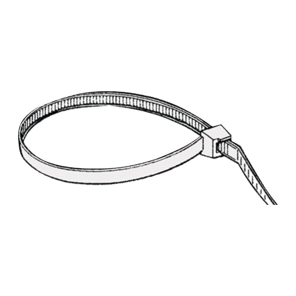 Reusable clamp white nylon 3.5 cm (pack of 100) - foto originale Osculati Srl
