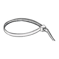 Collier réouvrable nylon blanc 3,5 cm (lot de 100)