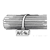 Brida de nylon con placa escribible 2,5 mm x 210 mm (pack de 100)