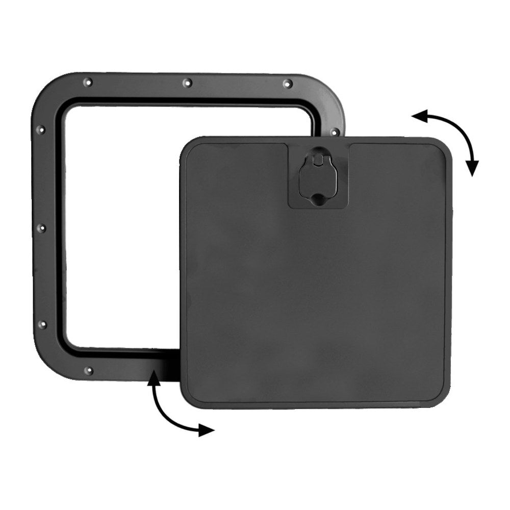 Inspection hatch with removable black front lid - foto originale Osculati Srl