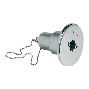 FUEL deck plug cast mirror polished AISI 316 50 mm - foto originale Osculati Srl