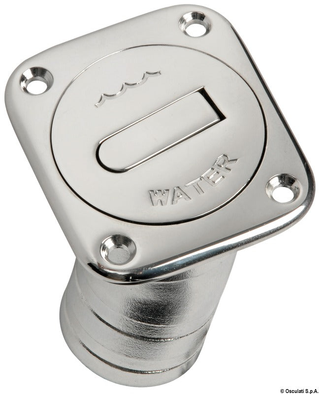 Square Water deck filler long version 38 mm - foto originale Osculati Srl