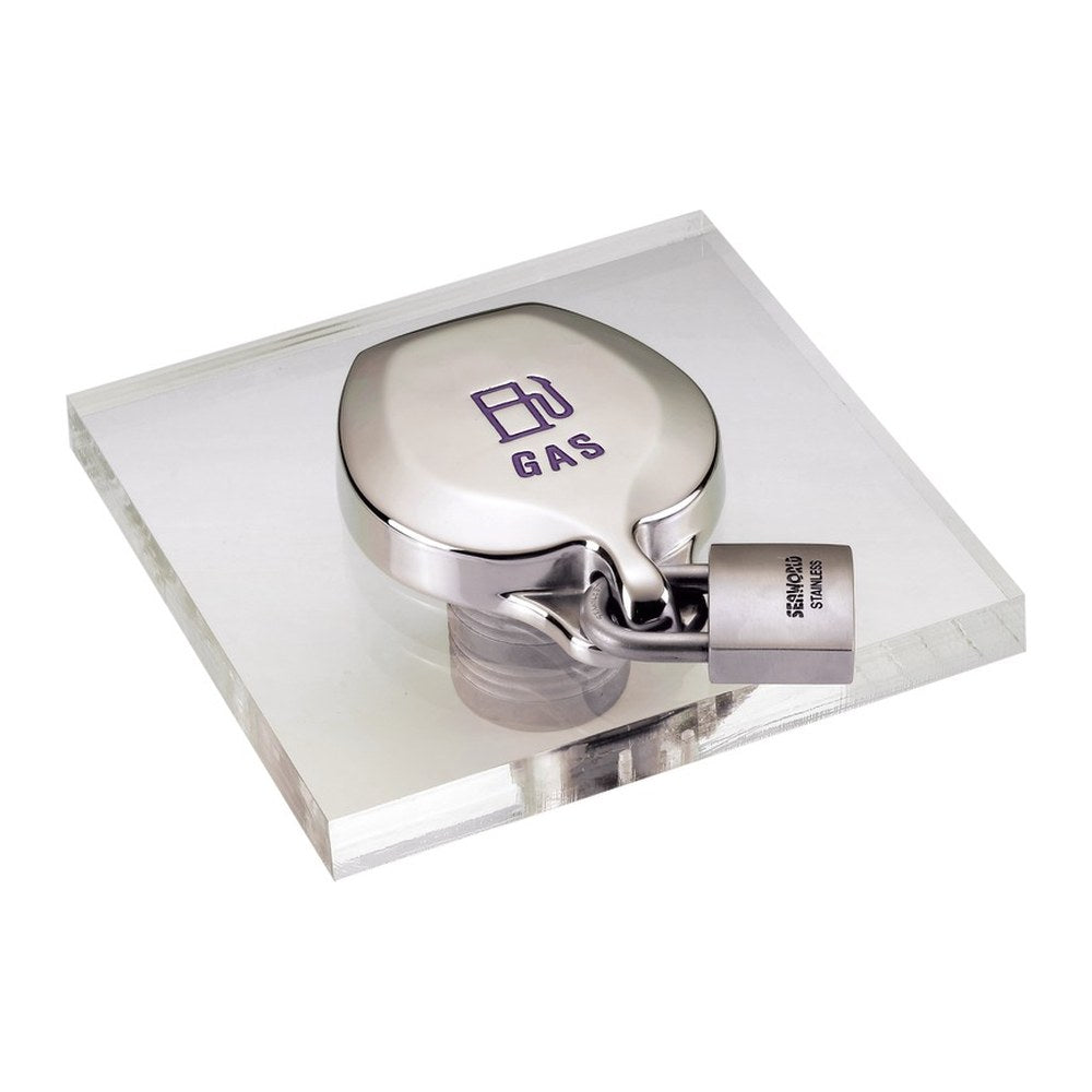 Anti-theft device f. filler plugs GAS wording - foto originale Osculati Srl