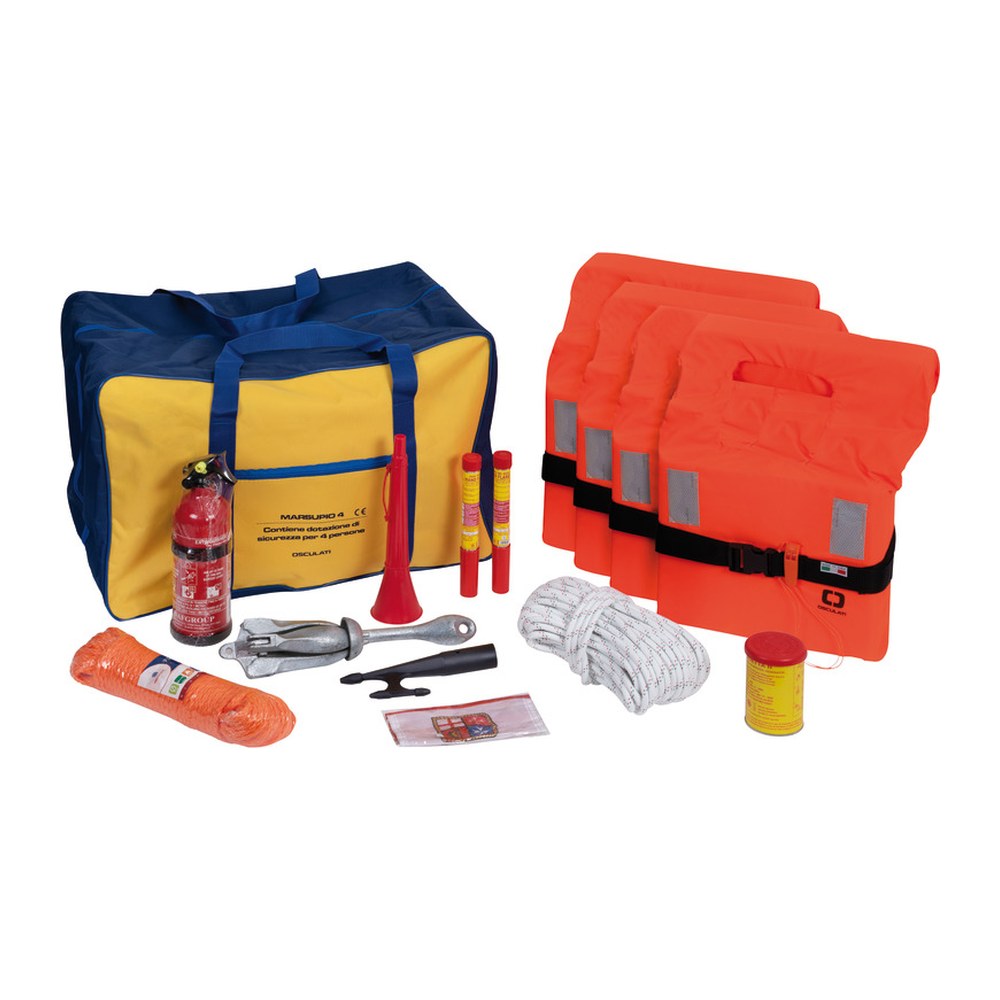 Marsupio kit 4 people within 3 miles, without flares - foto originale Osculati Srl