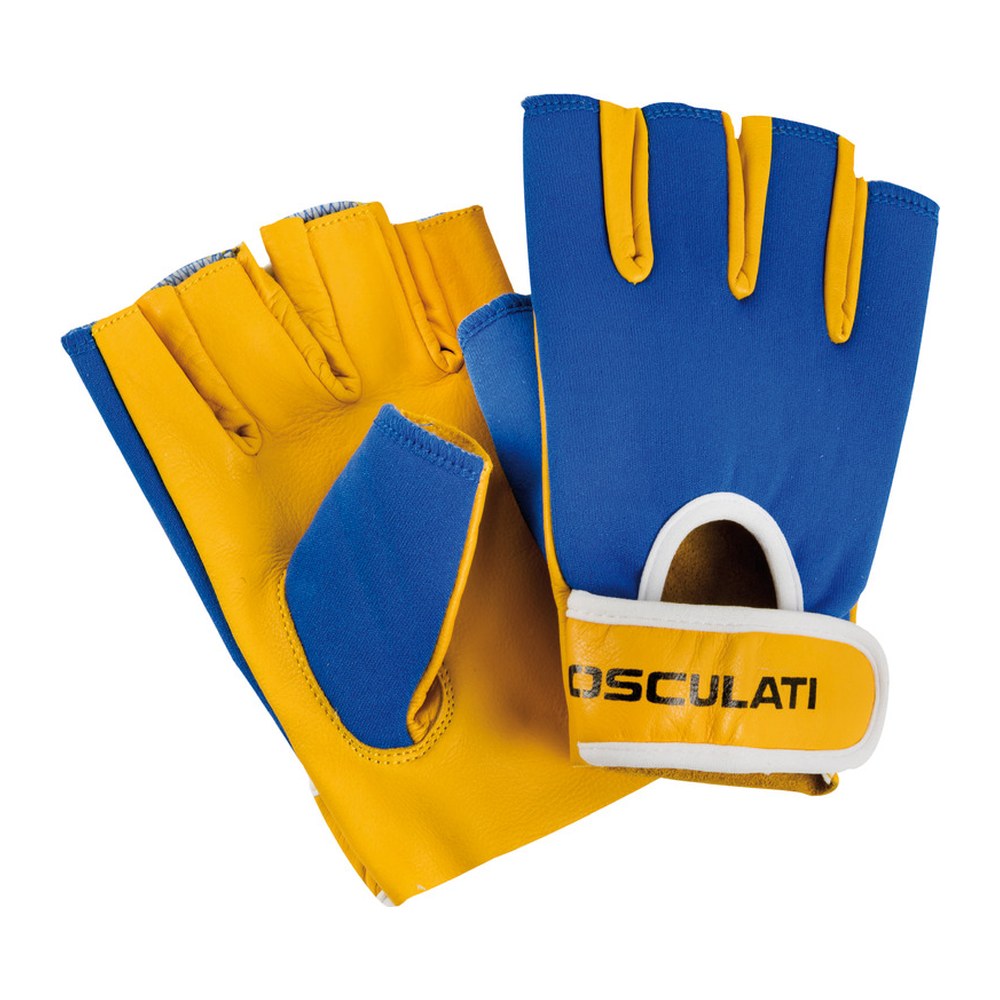 Sailing leather gloves short fingers L - foto originale Osculati Srl