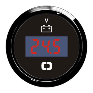 Digital voltmeter 8/32 V black/black - foto originale Osculati Srl