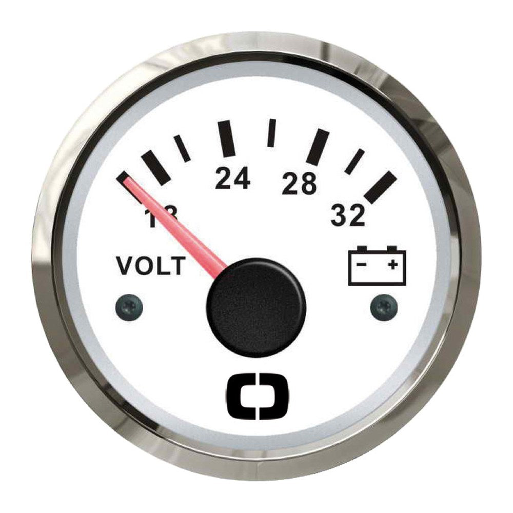 Voltmeter 18/32 V white/glossy - foto originale Osculati Srl